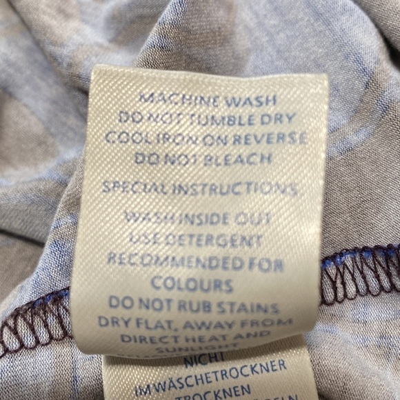 Boden Erica Navy Blue Jersey Dress with Belt Knee Length Geometric Size 4 - Picture 11 of 15